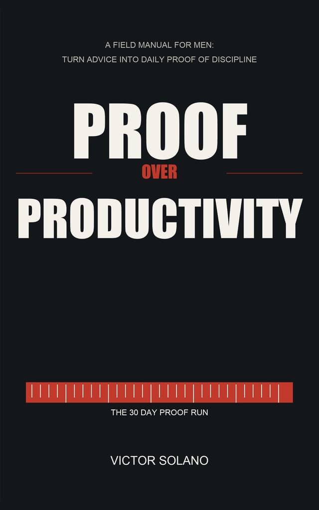 Proof Over Productivity book cover